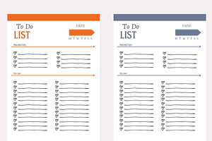 Printable To Do List To-Do Planner