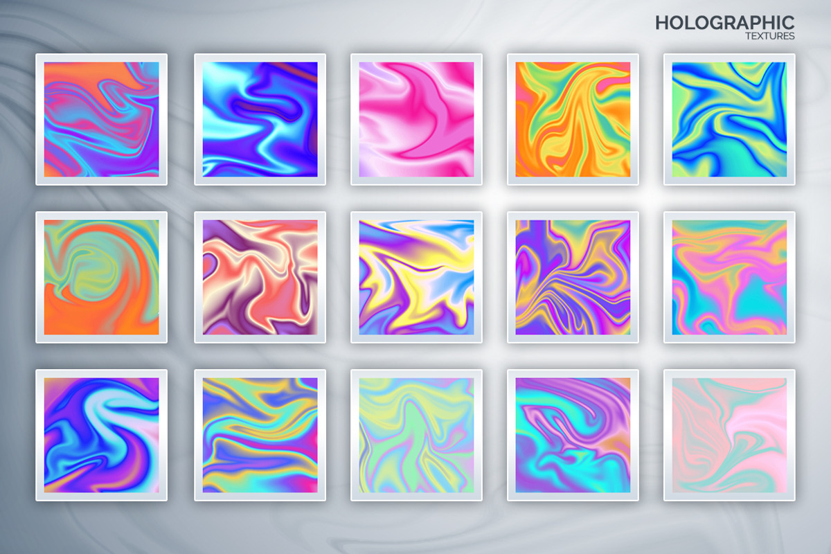 60 Vibrant & Holographic Textures, a Texture Graphic by VitalexStudio (Photo 6 of 10)