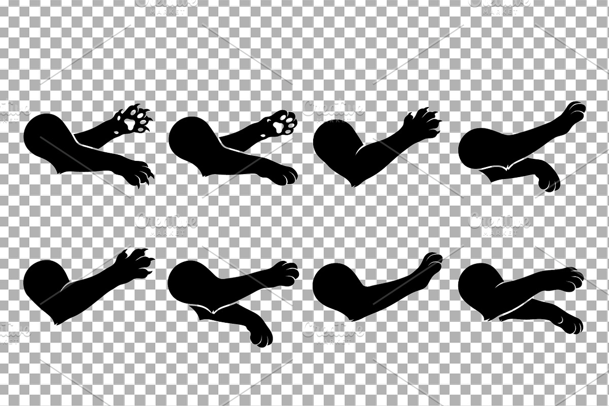Animal Paw Limb Silhouette Vector, an Object Graphic by Artonix (Photo 3 of 3)
