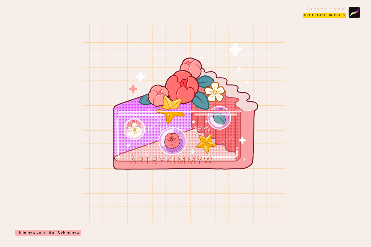 Kawaii Cake O'clock Brush Pack, a Brush Add-On by Artbykimmyw (Photo 5 of 8)