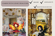 FLORAL JUNK JOURNAL NATURE, a Seasonal Illustration by Daring Digies (Thumbnail 11 of 11)