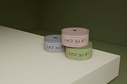 3 Round Boxes PSD Mockup, a Product Mockup by softulka (Thumbnail 3 of 7)