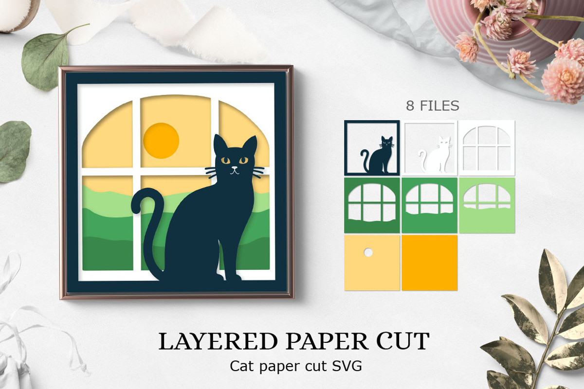 Cat Perfect for making shadow box, an Animal 3D Model by Luba Vega (Photo 1 of 3)