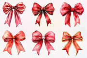 Red Coquette Christmas Bow clipart, an Illustration by Dream Creation (Thumbnail 3 of 7)