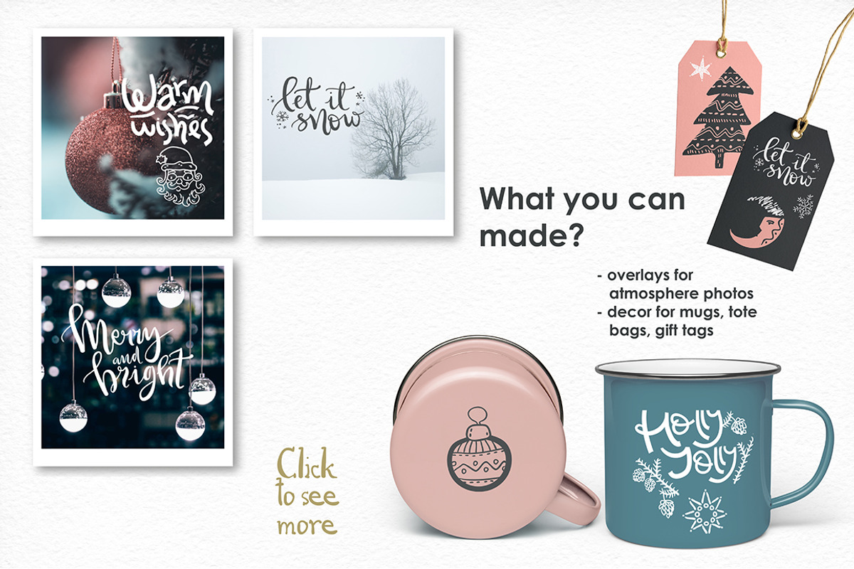 Holly Jolly. Winter doodles, an Object Graphic by Dinkoobraz (Photo 3 of 8)