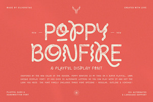 Poppy Bonfire - Modern Display Font