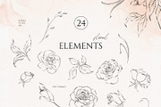 ROSE line art floral collection, a Decorative Illustration by Yuliia Lashevska (Thumbnail 10 of 10)
