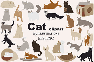 Abstract Cat Clipart