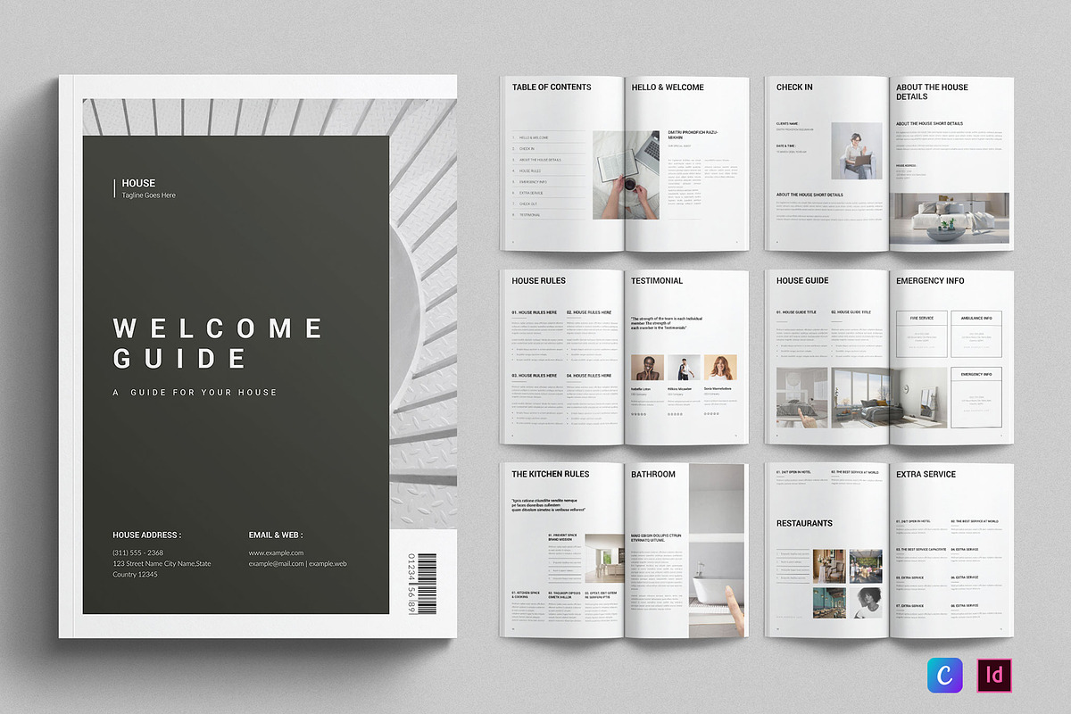 Welcome Guide Template, a Brochure Template by E-Type (Photo 1 of 7)