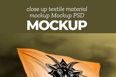 Realistic Flag Concept Mockup