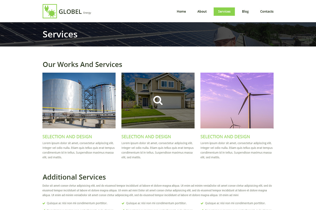 Solar Power PSD Website Template, a Websites & App Template by WebbyTemplates (Photo 4 of 7)