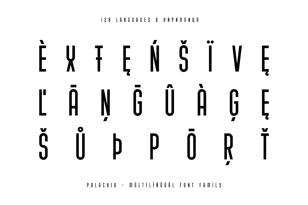 Palachia Cyrillic Font Family, a Sans Serif Font by alpercakici (Photo 4 of 11)
