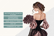 Goth Coquette Ribbon Bow Clipart, a Decorative Illustration by BusyDaydesign (Thumbnail 7 of 9)