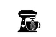Kitchen Stand Mixer Silhouette Bundl, an Illustration by Gaye Art (Thumbnail 3 of 31)