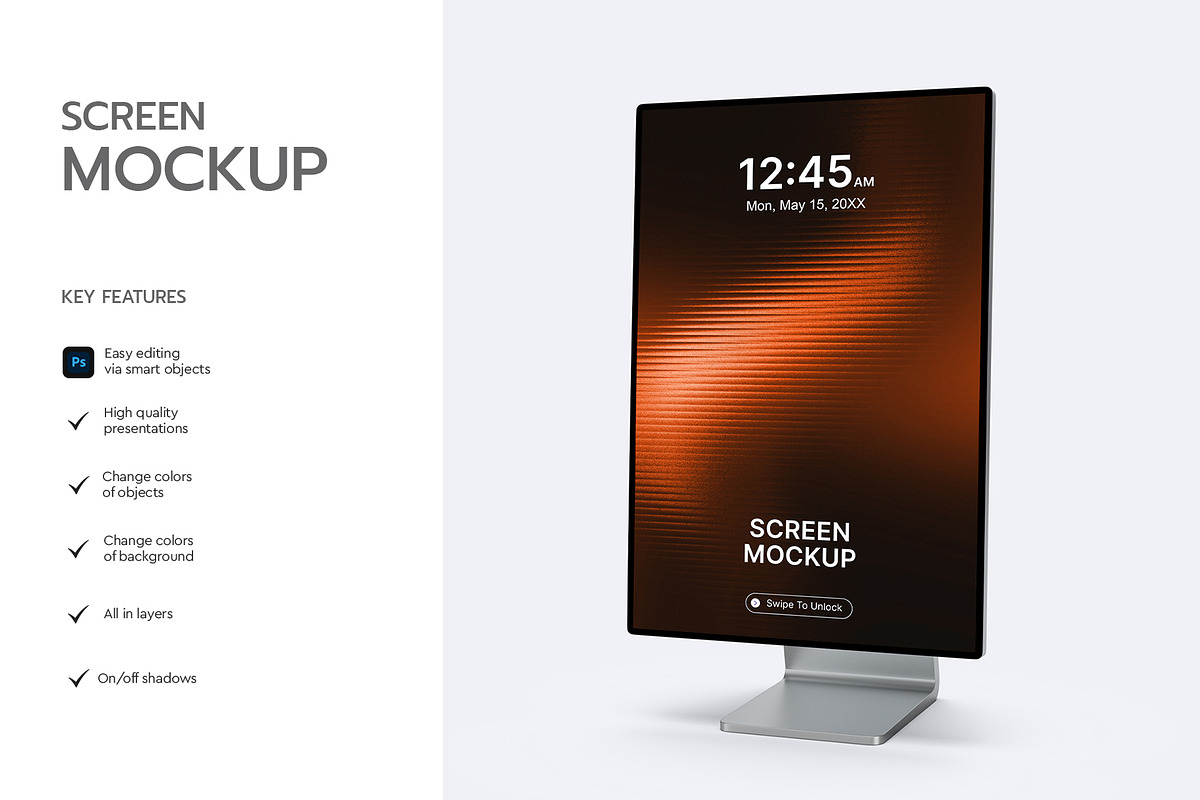 Lightbox Screen Mockup Template