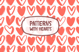 Hearts Seamless Patterns