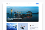 Modern Personal Blog WordPress Theme, a WordPress Template by DesignOrbital (Thumbnail 1 of 3)