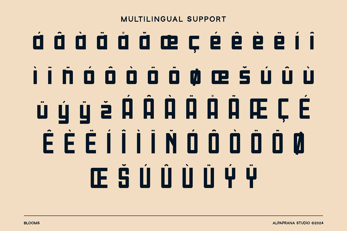 Blooms - Display Font, a Sans Serif Font by Alpaprana (Photo 10 of 11)