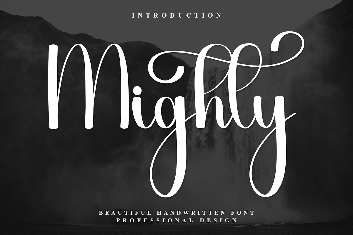 Mighty, a Font by InermediaSTUDIO (Photo 1 of 7)