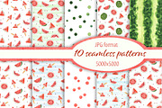 Set of watercolor watermelon, a Pattern Graphic by Nataliia Pyzhova (Thumbnail 3 of 6)