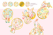 Chinoiserie Rabbit, an Animal Illustration by Rachel Art Studio (Thumbnail 6 of 8)