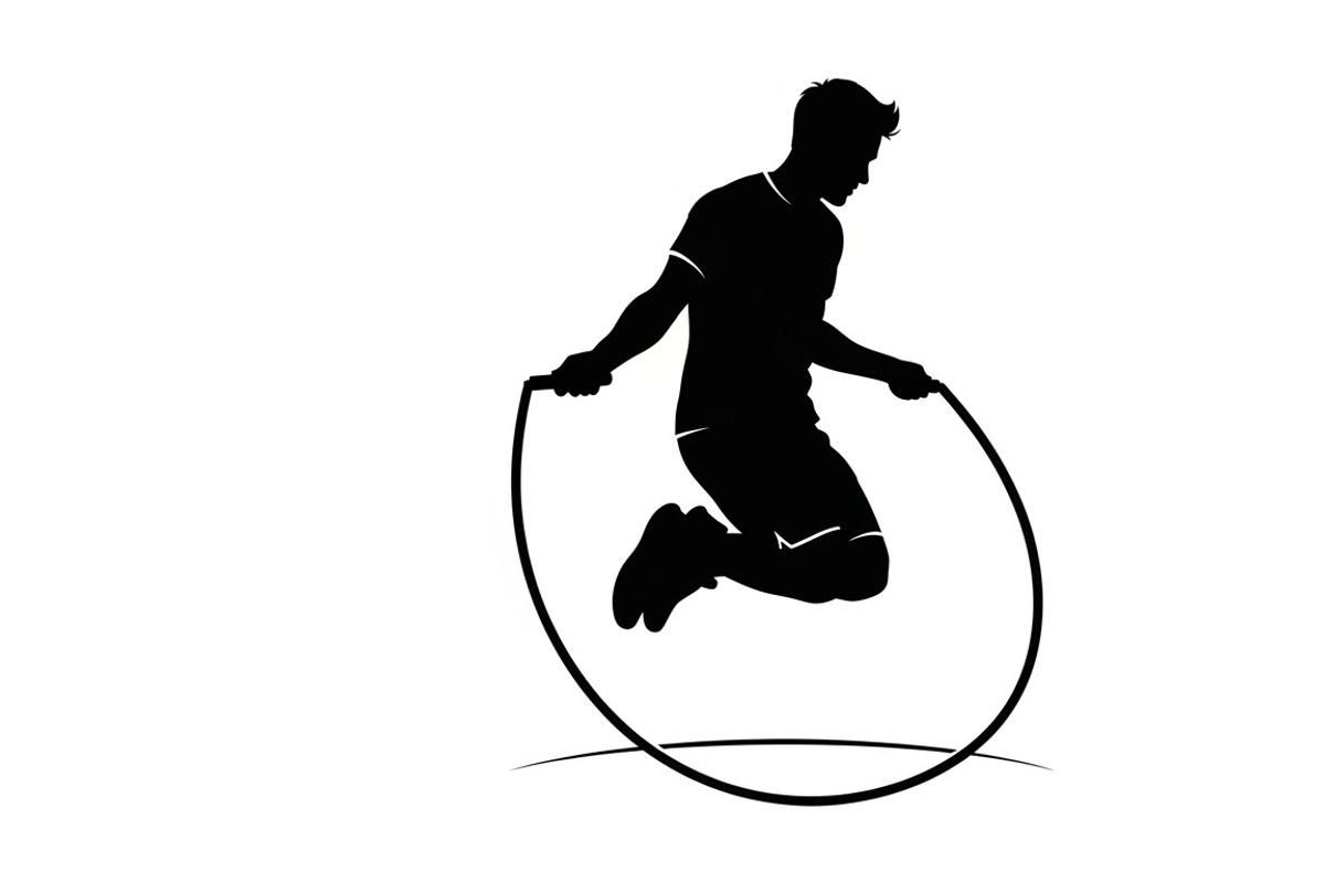 An energetic Jump Rope Silhouette, an Illustration by Amazin_art (Photo 6 of 31)