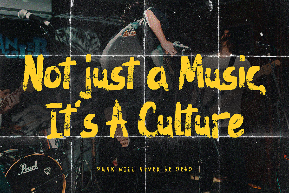 Alter Punk – Punk Letter Typeface, a Handwritten Font by Dm Studio (Photo 2 of 8)