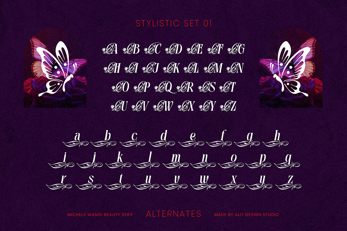 Michely Wangi Elegant Swan Serif, a Serif Font by alit design (Photo 4 of 20)