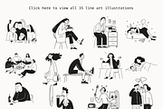 Everyday People: Hand-Drawn Line Art, a Person Illustration by Veyla (Thumbnail 4 of 14)