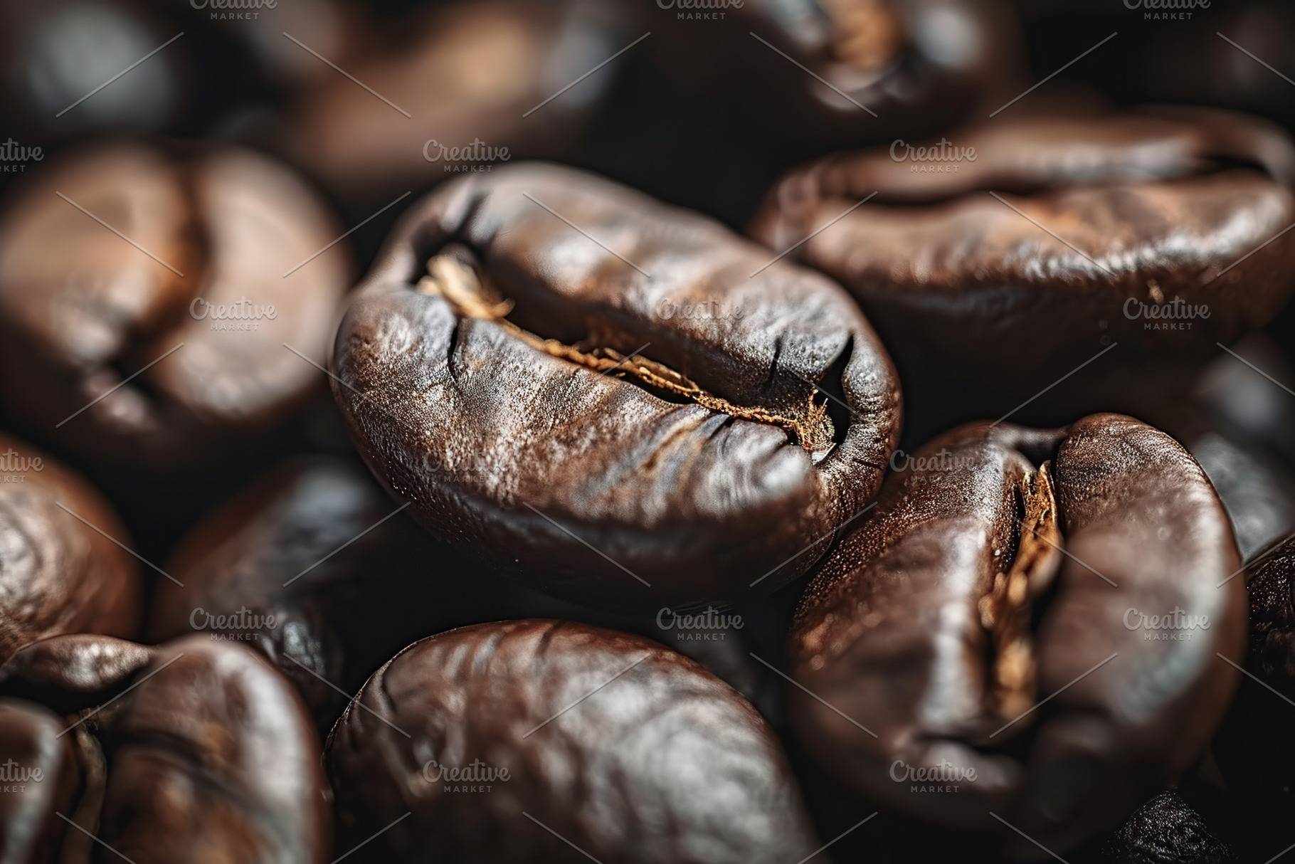 Background of coffee beans, a Food & Drink Photo by AlyaAnd