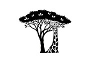 Giraffe Safari Silhouette Vector Bun, an Illustration by Designer_Momina (Thumbnail 36 of 51)