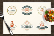 Restaurant Logos & Badges Bundle, a Branding & Logo Template by Vasya Kobelev (Thumbnail 33 of 54)