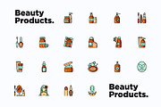 Beauty Products | 20 Thin Line Icons, an Outline Icon by Alex Blogoodf (Thumbnail 5 of 11)