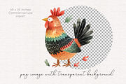 Funny Poultry Bird Clip art, an Animal Illustration by PaintPixelCo (Thumbnail 2 of 9)