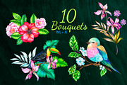 Amazing Botanic 2 - floral elements., an Illustration by RosaPompelmo (Thumbnail 4 of 5)