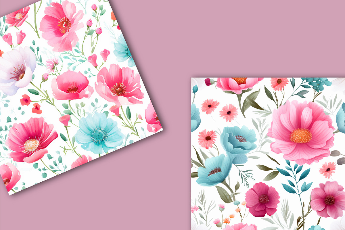 Summer Flowers Seamless Pattern, a Pattern Graphic by Artful Prints (Photo 4 of 7)