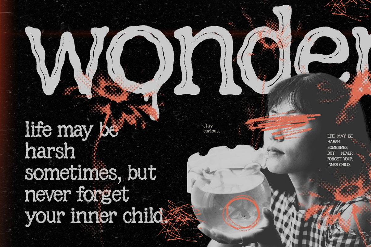 Splattica – Distorted Hand-Inked, a Sans Serif Font by Creacy Studio (Photo 5 of 11)