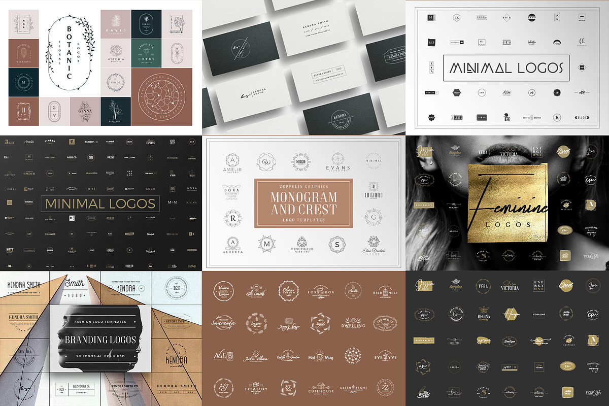 380 Stylish & Minimal Logos, a Branding & Logo Template by Graphicdome (Photo 2 of 18)