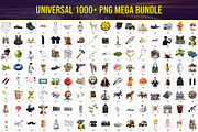 Universal PNG Clipart Mega Bundle, an Object Graphic by Pixeness Studio (Thumbnail 2 of 2)