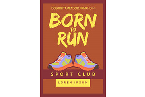 Sport club. poster design template, a Sport Illustration by Onyx
