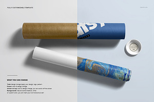 Mailing Tube Mockup Set