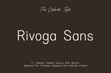 Rivoga Sans | Modern Organic Sans
