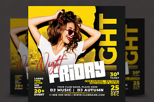 Night Club Flyer, a Flyer Template by AfzaalGraphics