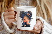 Whimsical Halloween Girl Clipart, a Seasonal Illustration by fashionaddict (Thumbnail 7 of 7)