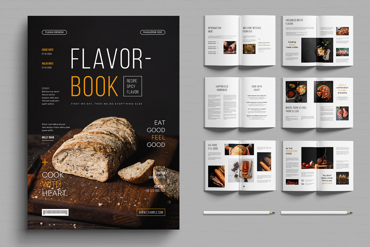 Food Magazine Layout, a Magazine Template by MightyDesign (Photo 1 of 6)