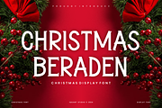 Christmas Beraden Font, a Serif Font by Iqsiart Studio (Thumbnail 1 of 6)