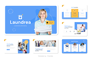 Laundry Service Cleaning PowerPoint, a Presentation Template by Pixslides (Thumbnail 2 of 4)