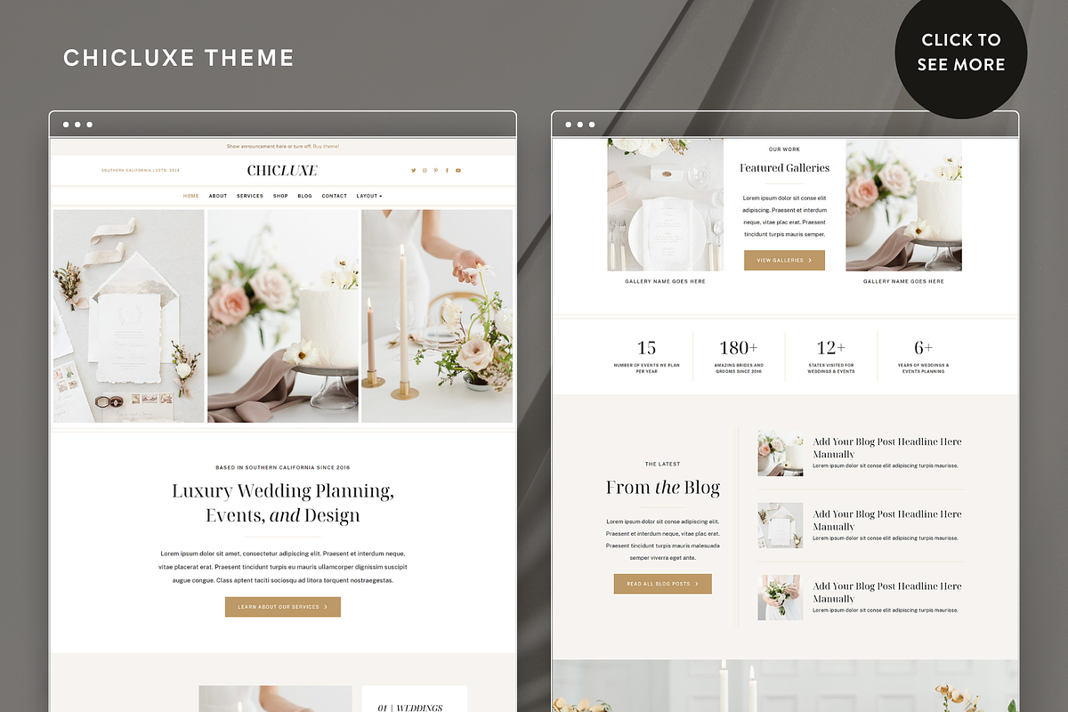 ChicLuxe Elementor WordPress Theme, a WordPress Template by Bluchic (Photo 2 of 5)
