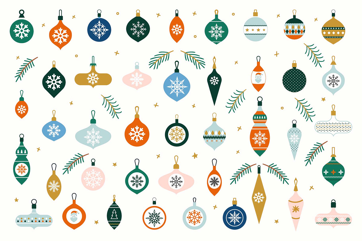Christmas Florals and baubles, an Animal Illustration by Riots Brush (Photo 4 of 5)