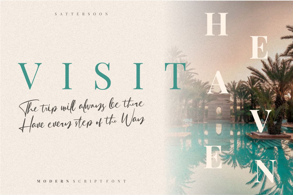 Sattersoon - Modern Script Font, a Script Font by Garisman Std (Photo 5 of 10)